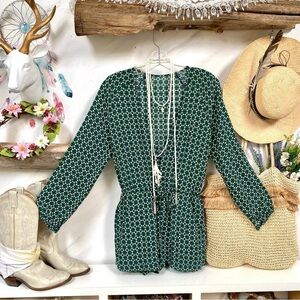 Comfy boho romper/beach cover up w hippy summer vibe